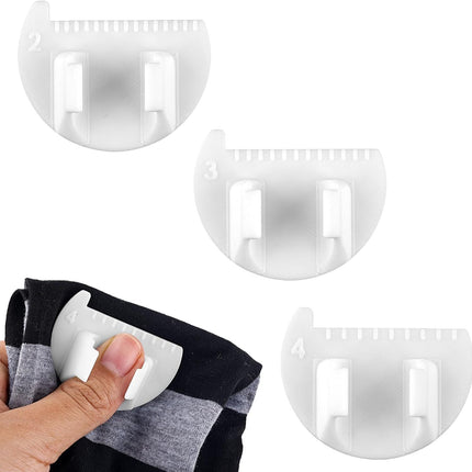 3pcs Sewing Needle Gauge Measuring Tool, Finger Thumb Ruler Sewing Template Lockranding Guide Tool for DIY Edge Even Stitching Lock Kit Quilting for Beginners and Seniors