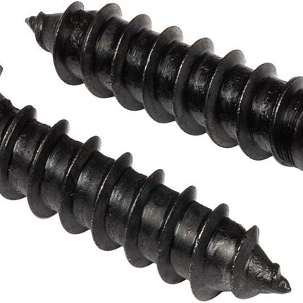 Stainless Steel Black Lag Bolts 3/8" x 1" Hex Lag Screws (10 pcs) 18-8 Stainless Black Oxidized in USA