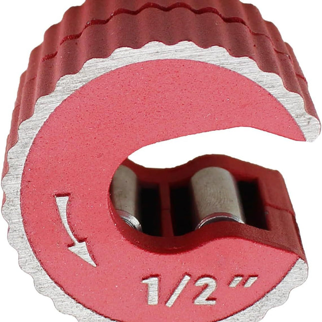 1/2 Inch Red Aluminum Alloy Adjustable Tight Pipe Cutter for Cutting Copper and Thin Walled Conduit