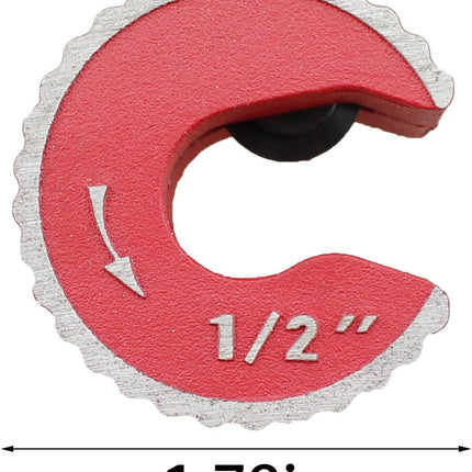 1/2 Inch Red Aluminum Alloy Adjustable Tight Pipe Cutter for Cutting Copper and Thin Walled Conduit