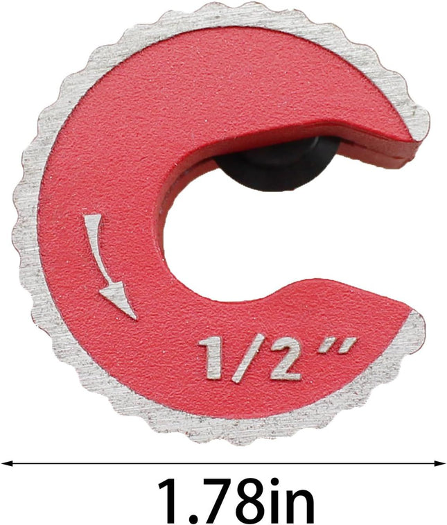 1/2 Inch Red Aluminum Alloy Adjustable Tight Pipe Cutter for Cutting Copper and Thin Walled Conduit – product detail