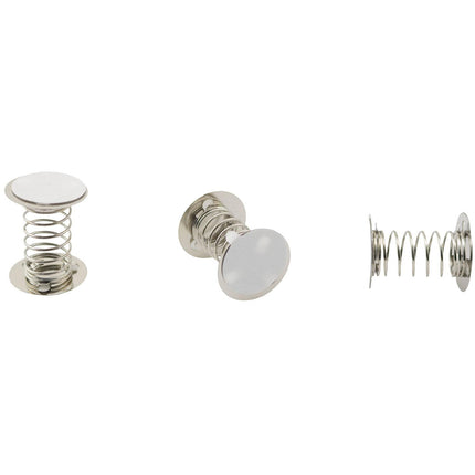 16PCS Double Sides with Adhesive Spring Base 3cm 304 Stainless Steel Accessories Spring Base DIY Toys Decorative Ornaments Shaking Head Supplies Production Accessories