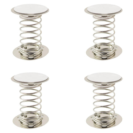 16PCS Double Sides with Adhesive Spring Base 3cm 304 Stainless Steel Accessories Spring Base DIY Toys Decorative Ornaments Shaking Head Supplies Production Accessories