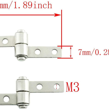 Torque Friction Type Positioning Hinges 360 Degree Torque Hinges with Mounting Screws