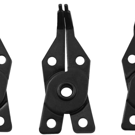 Snap Ring Pliers  1Set 4 In 1 C Clips Removal Retaining Set for Automotive and Engine Repair, Interchangeable Jaw Head 45 90 and 180 Degree Angled Jaws, AC Compressor Clutch Holding Tool