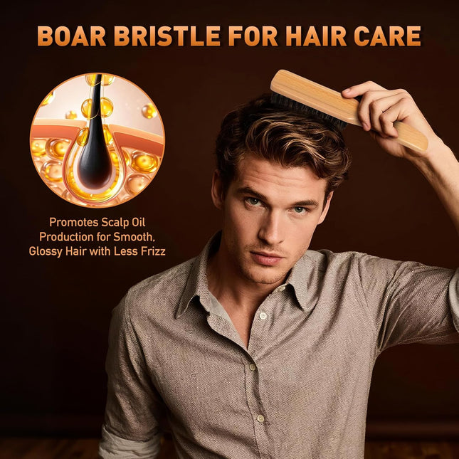 Boar Bristle Hair Brush for – product detail