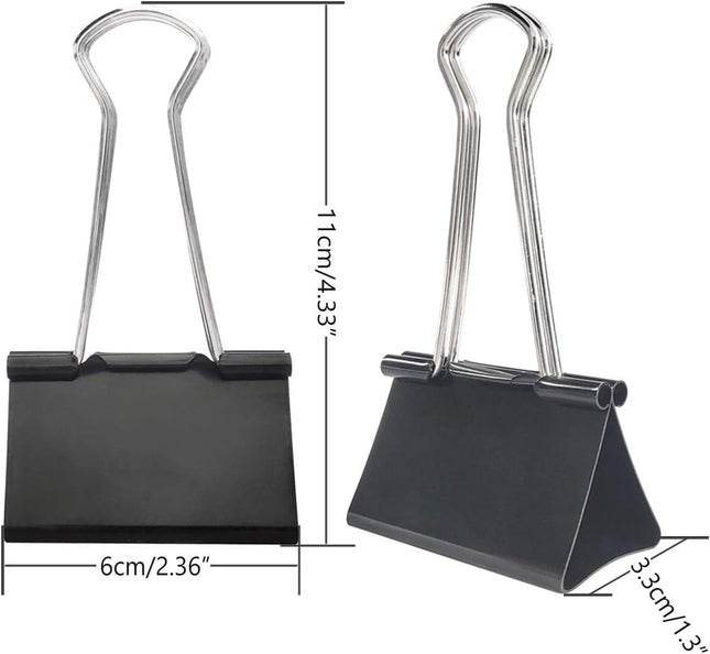Extra Large Binder Clips 2.4-Inch (12 Pack) Big Paper Clamps for Office Supplies Black – product detail