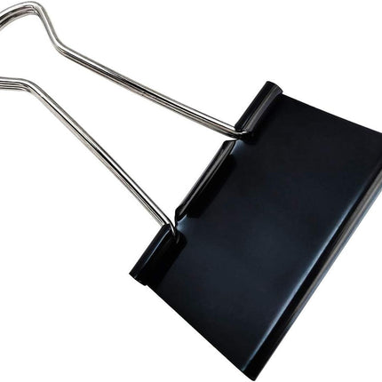 Extra Large Binder Clips 2.4-Inch (12 Pack), Big Paper Clamps for Office Supplies, Black