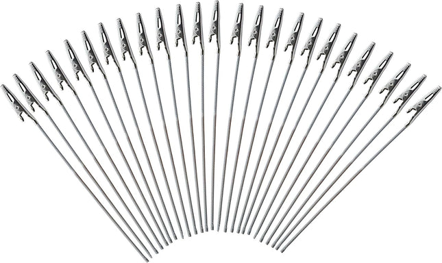 Yansanido Set of 50 Metal Wire Alligator Clamp 6 Inch Long-Tailed Alligator Iron Clip Clasp Clamp