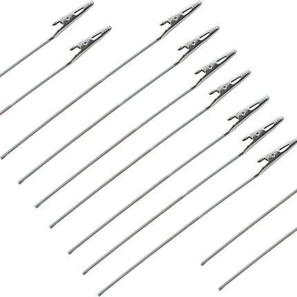 Yansanido Set of 50 Metal Wire Alligator Clamp 6 Inch Long-Tailed Alligator Iron Clip Clasp Clamp Standfor DIY Card Photo Memo Clip Holder (6inch-50pack)