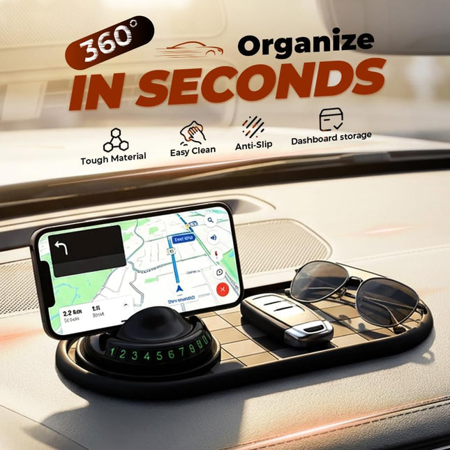 Mobile Phone Bracket Anti-Slip Mat Multifunction Car Dashboard Mat with Temporary Parking Number Large – product detail