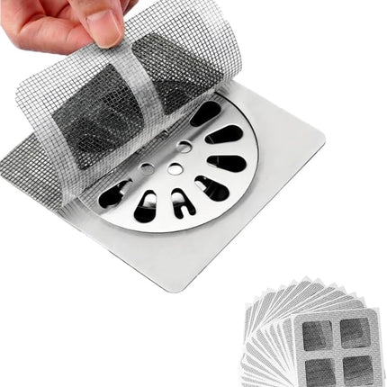 Disposable Floor Drain Filter Stickers, Disposable Shower Drain Hair Catcher to Prevent Clogged Drains, for Kitchen, Sink,Bathtub and Bathroom Drains (20 pcs)
