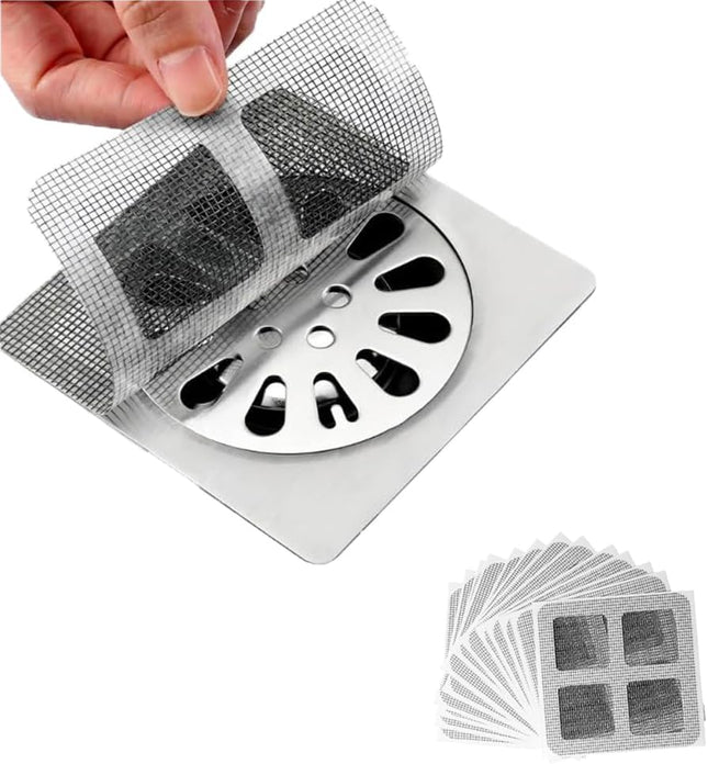 Disposable Floor Drain Filter Stickers Disposable Shower Drain Hair Catcher to Prevent Clogged Drains for