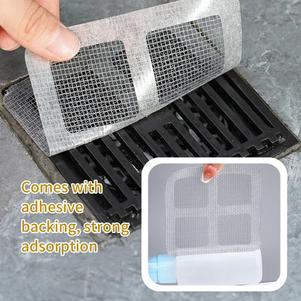 Disposable Floor Drain Filter Stickers, Disposable Shower Drain Hair Catcher to Prevent Clogged Drains, for Kitchen, Sink,Bathtub and Bathroom Drains (20 pcs)