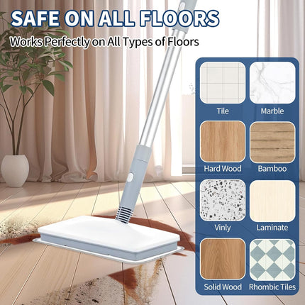 Microfiber Steam Mop Pads Compatible with FODFINU, Seyola & FEPPO and Wotaste Steam Mop Cleaner - Washable and Reusable Replacement Mop Pads for Floor Cleaning, 4 Pack