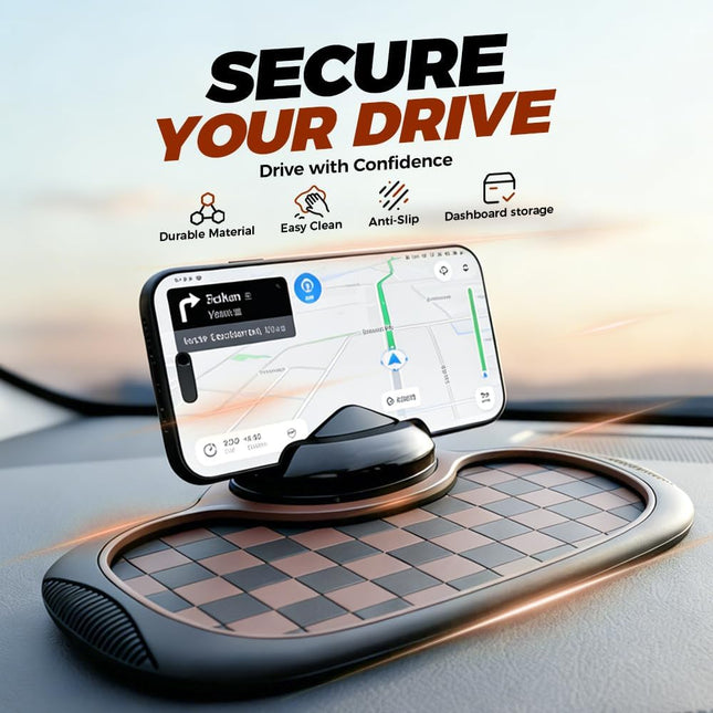 Mobile Phone Bracket Anti-Slip Mat Multifunction Car Dashboard Mat with Temporary Parking Number Large – product detail
