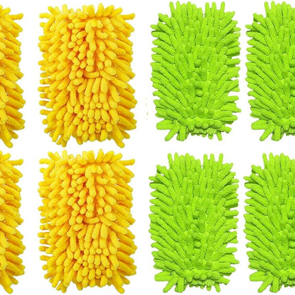 4+6 Reusable Duster Refill Compatible with Swiffer Hand Duster - 360 Heavy Duty Dusters Refills - Microfiber Ceiling Fan Duster for Swiffer Dusters Extended Handle(Handle is Not Included)