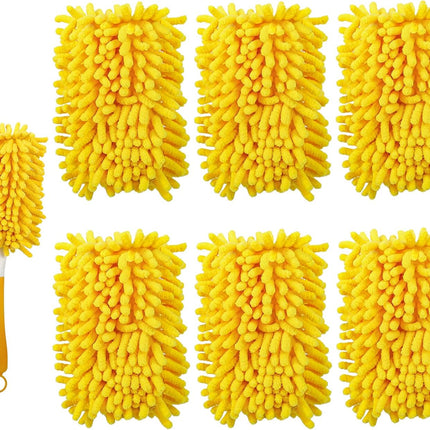 6+4 Reusable Duster Refill Compatible with Swiffer Hand Duster - 360 Heavy Duty Dusters Refills - Microfiber Ceiling Fan Duster for Swiffer Dusters Extended Handle(Handle is Not Included)