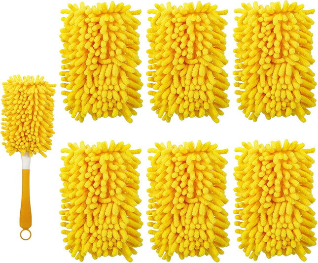 6 Plus 4 Reusable Duster Refill Compatible with Swiffer Hand Duster (Handle is Not – product detail