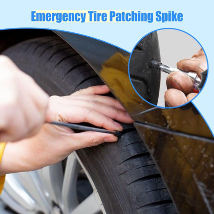 Tire Repair Nails Kit with 2 Sizes, Screw in Tire Repair Plugs with Box and Screwdriver, Fast Self-Service Tire Repair Tools for Car, Motorcycle, Truck, Tractor (20 pcs)