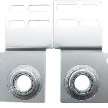 End Bearing Plates Brackets, Garage Door Parts Torsion Spring Residential Bracket with Bearings 3 3/8 Inch, for 2" Track Wood or Steel Doors (Pair)