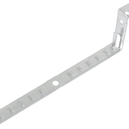 Xadnitu 100 Pack Stud Mounting Cable Support, Galvanized Steel Stud Supports with Locking Tab Silver Box Fasteners for All Indoor and Outdoor Cable Management Needs