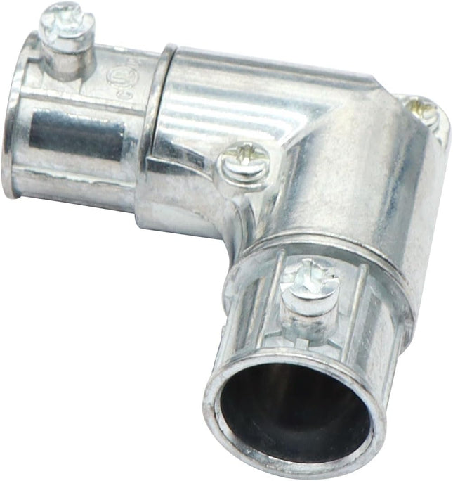 Xadnitu 10 Pieces 1/2 EMT to EMT 90 Degree Connector Inside Corner Pulling Elbows Metallic