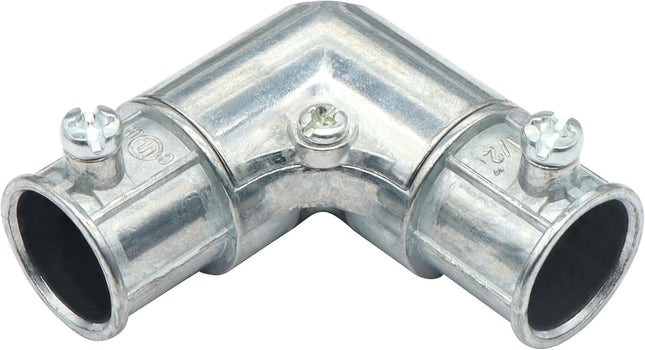 Xadnitu 10 Pieces 1/2 EMT to EMT 90 Degree Connector Inside Corner Pulling Elbows Metallic – product detail
