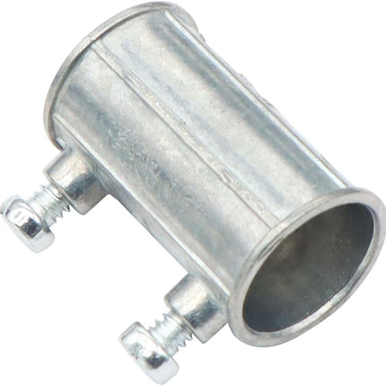 Xadnitu 30 Pieces 1/2" EMT Set Screw Type Conduit Coupling, Metallic Die-Cast Conduits Fitting for Factory, Garden Pipes Connection
