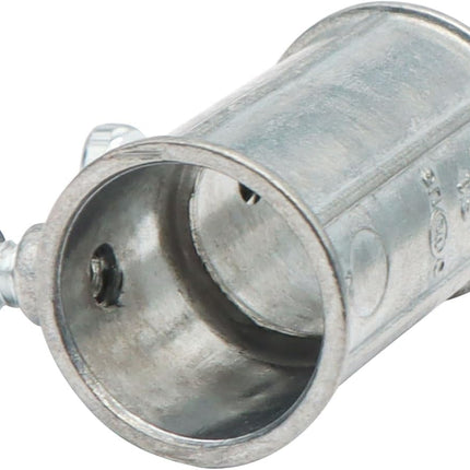 Xadnitu 30 Pieces 1/2" EMT Set Screw Type Conduit Coupling, Metallic Die-Cast Conduits Fitting for Factory, Garden Pipes Connection