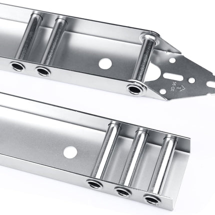 Xadnitu Heavy Duty Garage Door Quick Turn Top Fixture Brackets with Quiet Nylon Rollers for Residential Garage Doors Operation, Replacement and Connection