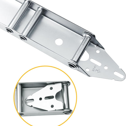 Xadnitu Heavy Duty Garage Door Quick Turn Top Fixture Brackets with Quiet Nylon Rollers for Residential Garage Doors Operation, Replacement and Connection