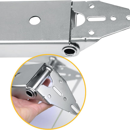 Xadnitu Heavy Duty Garage Door Quick Turn Top Fixture Brackets with Quiet Nylon Rollers for Residential Garage Doors Operation, Replacement and Connection