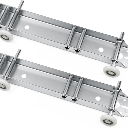 Xadnitu Heavy Duty Garage Door Quick Turn Top Fixture Brackets with Quiet Nylon Rollers for Residential Garage Doors Operation, Replacement and Connection