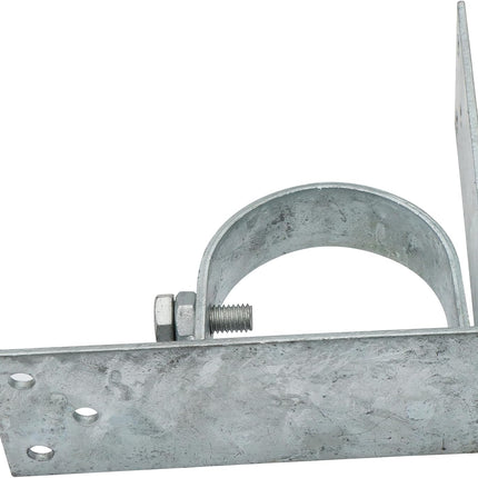 Xadnitu 4 Pieces Chain Link Fence Wood to Metal Posts Corner Adapter, Galvanized Steel Bracket for 2-1/2" (2-3/8" OD) Fences Rods Tubes