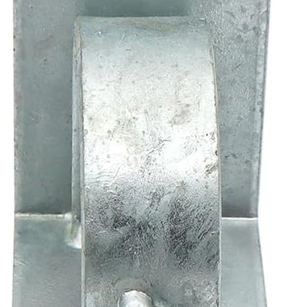 Xadnitu 4 Pieces Chain Link Fence Wood to Metal Posts Corner Adapter, Galvanized Steel Bracket for 2-1/2" (2-3/8" OD) Fences Rods Tubes