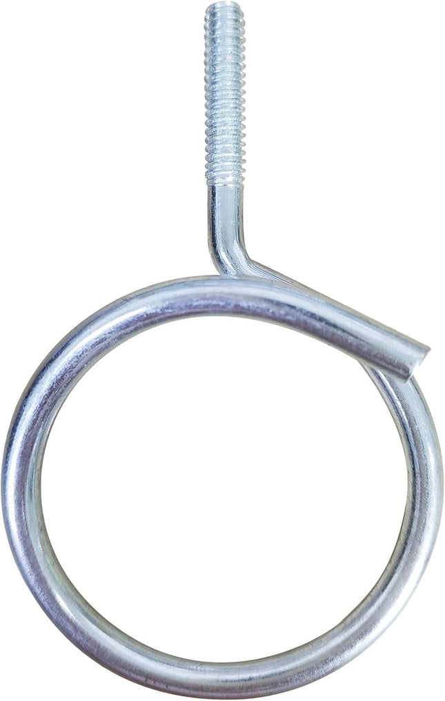 Xadnitu 100 Pieces 2 Diameter Threaded Bridle Rings Heavy Duty Cable Support Metal Ring Hangers for Low