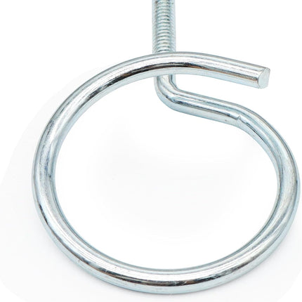 Xadnitu 100 Pieces 2" Diameter Threaded Bridle Rings, Heavy Duty Cable Support, Metal Ring Hangers for Low Voltage Wire Management