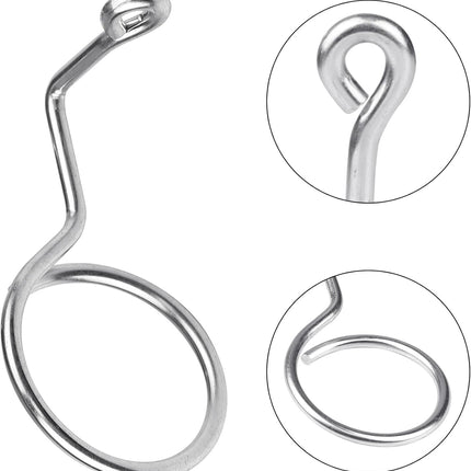 Xadnitu 50 Pieces 2" Diameter Screw Mount Bridle Rings, Heavy Duty Cable and Wire Support, Metal Cable Ring Hangers for Low Voltage Cable Wire Management