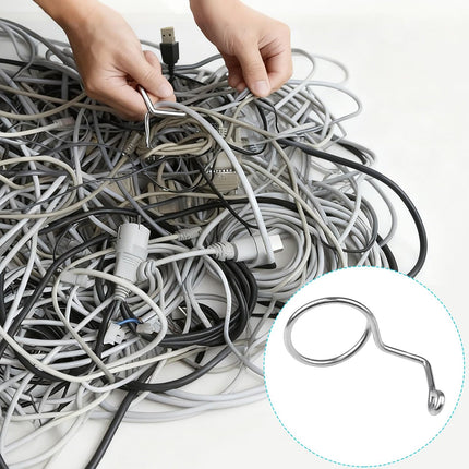Xadnitu 50 Pieces 2" Diameter Screw Mount Bridle Rings, Heavy Duty Cable and Wire Support, Metal Cable Ring Hangers for Low Voltage Cable Wire Management