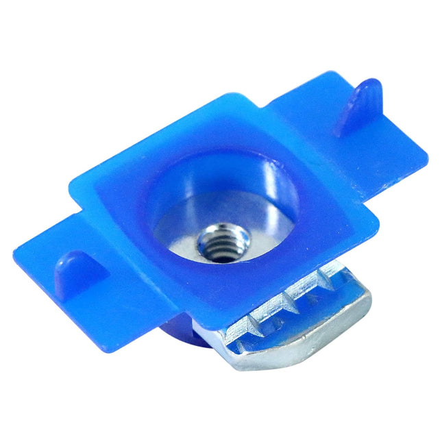 Xadnitu 100 Pieces 1/4 -20 Strut Channel Cone Nuts with Nylon Blue Tab Thickened Unistrut – product detail