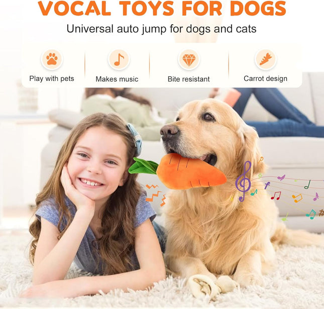 2026 New Dog Toys with Squeaker and Crinkle Upgrade Indestructible Plush Dog Toy for Aggressive Chewers – product detail