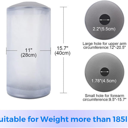 PICC Line Shower Cover, PICC Line Covers for Upper Arm, Reable IV&PICC Line Sleeve Protector for Shower Adult, Waterproof Cast Covers for Arm Elbow Chemotherapy Home Infion Bandage Dressing Wound