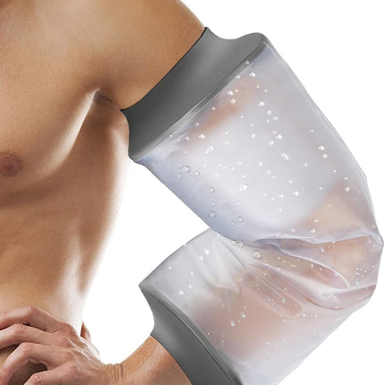 PICC Line Shower Cover, PICC Line Covers for Upper Arm, Reable IV&PICC Line Sleeve Protector for Shower Adult, Waterproof Cast Covers for Arm Elbow Chemotherapy Home Infion Bandage Dressing Wound