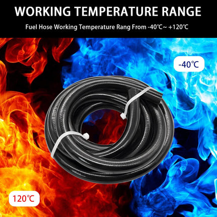 3/4 Inch(19mm) ID Fuel Line Hose Ph Lock NBR Rubber Hose Line 300PSI for Automotive Engines Systems (5FT)