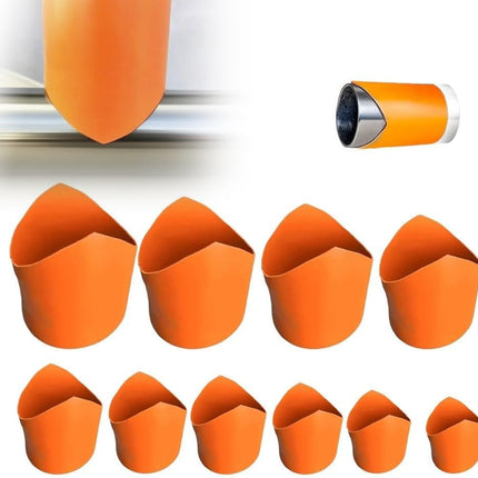Precision Pipe Saddle Template Cutting Guide, 2025 New Plumbing Pipe Insulation Cutting Kit for Welding and Installation, Accurate Arc Edge Contour Cut Guides for DIY Users (10pcs, DN20mm - DN200mm)