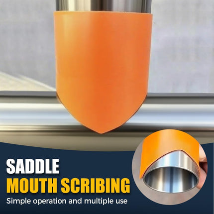 Precision Pipe Saddle Template Cutting Guide, 2025 New Plumbing Pipe Insulation Cutting Kit for Welding and Installation, Accurate Arc Edge Contour Cut Guides for DIY Users (10pcs, DN20mm - DN200mm)