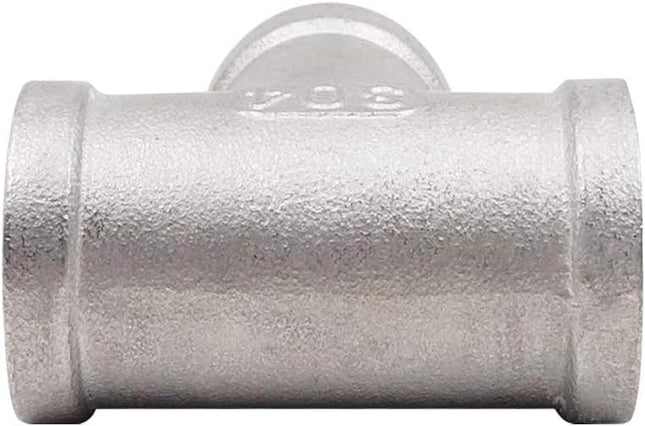1 Female NPT Tee Adapter Cast Pipe Fitting Stainless Steel 3 Way Shape Connectorï1 4 Pack of 2 – product detail