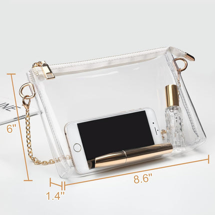 Clear Purse for Women Stadium Approved + Clear Crossbody Bag Stadium Approved