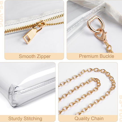 Clear Purse for Women Stadium Approved + Clear Crossbody Bag Stadium Approved